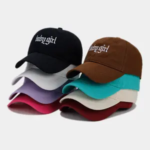Wholesale Customized High Quantity Adjusted Outdoor 6 Panel Curved Brim Embroidery Logo Sports Baseball Cap