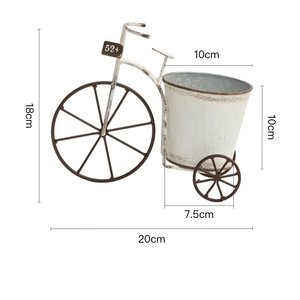 Maceta apenada Vintage de arte del hierro, decoración de jardín al aire libre <span class=keywords><strong>con</strong></span> suculenta de hierro para vasos de vidrio - Product Image 6