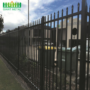 Painéis de <span class=keywords><strong>veda</strong></span>ção tubulares de alumínio preto para jardim doméstico revestido com pó superior de metal - Product Image 5