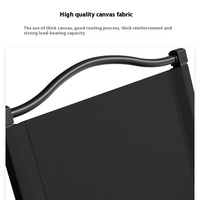 Chaise de camping portable robuste, moderne, compacte, pliable, pour le plein air, la randonnée, la plage, la pêche, légère, durable, en fer et en bois massif