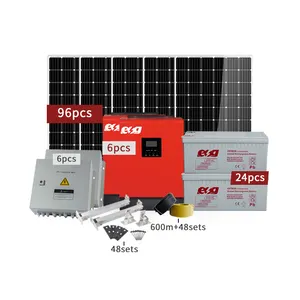 Esg Eenvoudige Installatie Dak Zonnepaneel Micro Inverter Off Grid Tie Thuis Outdoor 3KW 5kw 6KW Zonne-energie Systeem