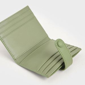 Stand Wallet Purse Accessories Multicolor Cow Leather <b>Magnetic</b> Card <b>Holder</b> for Women - Product Image 2