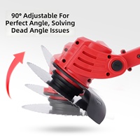 Tondeuse à gazon sans fil 500W 24V, lame télescopique en acier à 5 sections, qualité professionnelle et DIY pour l'entretien du jardin