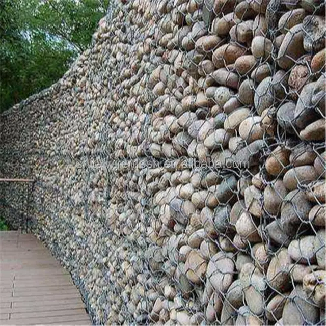 Rockfall lưới bảo vệ gabion giỏ cho đá lồng giữ lại tường