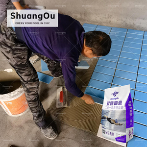 20Kg blanc <span class=keywords><strong>ciment</strong></span> puissance salle de bain sol résistance à l'eau mosaïque <span class=keywords><strong>colle</strong></span> carreaux adhésif pour carrelage mural - Product Image 1