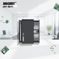 JAKEMY JM-8171 OEM – Kit d'outils portables pour réparation de téléphones portables, ordinateurs et manettes de jeu – Acier au chrome-vanadium certifié CE – Étui de réparation