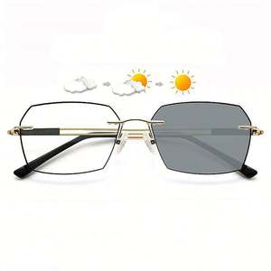 Gafas de Lectura Fotocromáticas con Lentes que Cambian de Color, Anti Luz Azul, sin Montura, para Hombre y Mujer, con Logotipo Personalizado - Product Image 1