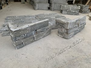 Revestimiento <span class=keywords><strong>de</strong></span> Pared Exterior e Interior Moderno, Panel <span class=keywords><strong>de</strong></span> Piedra Decorativa Blanca con Aspecto Natural, Chapa <span class=keywords><strong>de</strong></span> <span class=keywords><strong>Pizarra</strong></span> Natural KMGSTONE, Más <span class=keywords><strong>de</strong></span> 5 Años <span class=keywords><strong>de</strong></span> Duración - Product Image 2