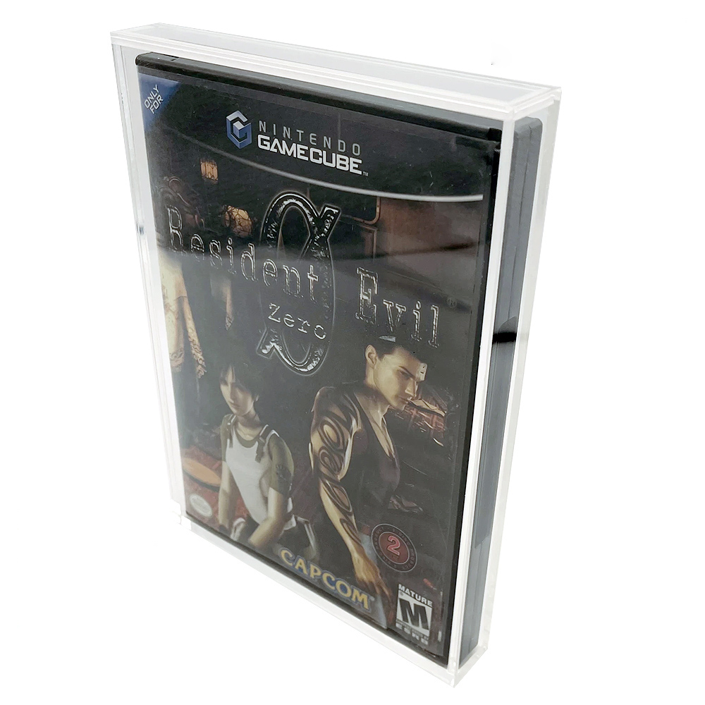 RESISTENTE AI RAGGI UV Nintendo GameCube DVD XBOX Wii PS2 Video Game Box Dura di Caso Acrilico