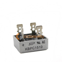 2 pièces KBPC1510 redresseurs électroniques professionnels au silicium 1000V 15A Diode Brid redresse professionnel électrique