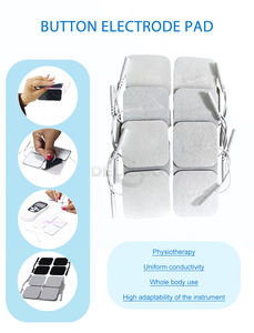 Bantalan pijat listrik dengan kawat persegi medis digunakan kembali tidak ditenun disesuaikan Unit Tens Ems Stimulator otot Unit Tens - Product Image 3
