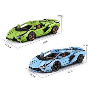 Форма King 13056S + D 13057S супер гоночный автомобиль MOC модель автомобиля образовательное приложение пульт дистанционного управления строительные блоки игрушки для подарка на день рождения