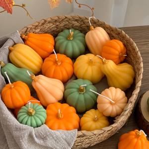 โมเดลฟักทองฮาโลวีน การ์ตูนโฟมจำลอง ของตกแต่ง พลาสติก ขนมเยลลี่ ผลไม้ฤดูใบไม้ร่วง อุปกรณ์ประกอบฉากถ่ายภาพ - Product Image 2