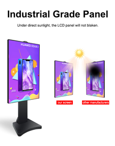 Siêu sáng Cửa sổ hiển thị treo màn hình hiển thị <span class=keywords><strong>LCD</strong></span> cho cửa hàng 55 inch thông minh TV màn hình tùy chỉnh bán lẻ signage LED Windows hiển thị - Product Image 4