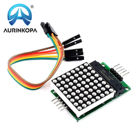 Modul matriks titik MAX7219 mengontrol layar 4-in-1 dari modul MCU