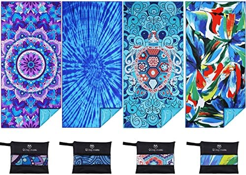 4 pack blue and tie dye