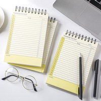 Lire pour expédier le bloc-notes Plan couverture en PVC transparent cahiers à spirale Logos imprimés personnalisés