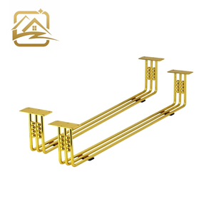 Patas de sofá de metal curvadas en oro de 15 cm, resistentes y duraderas, fabricadas a medida por un fabricante moderno, para muebles de hierro. - Product Image 1