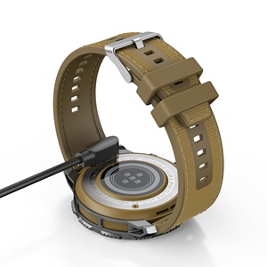 <span class=keywords><strong>Montre</strong></span> connectée sportive avec moniteur de fréquence cardiaque, tensiomètre, appels Bluetooth Android, bracelet extérieur, NFC, étanche, cadran personnalisable pour hommes, Reloj - Product Image 4