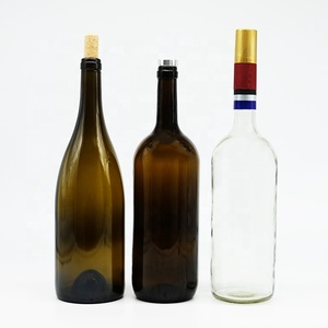 Fábrica al por mayor de moda etiqueta personalizada varias capacidades <span class=keywords><strong>botella</strong></span> de vidrio de whisky vacía con tapón de vino de corcho para bebida de whisky - Product Image 4