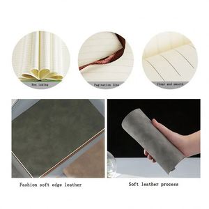 Cuaderno de piel de oveja personalizado para negocios, tapa dura, diario A5, cuaderno de fotografía con tapa dura, cuaderno de trabajo con papel rayado - Product Image 5