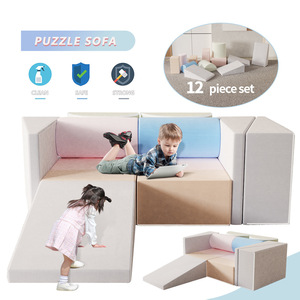 Ensemble de tapis de jeu en mousse souple pour enfants avec rampe et cylindre pour jeux d'intérieur et blocs de construction pour développer l'imagination - Product Image 3