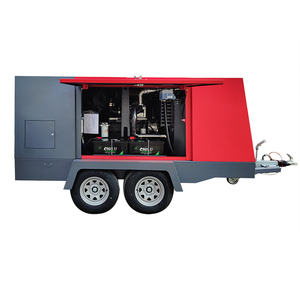 Kompresor Udara Sekrup Portabel Diesel 375CFM untuk Eksplorasi Geoteknik, Pengambilan Sampel Tanah, dan Pengujian Seismik - Product Image 1