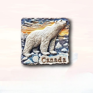 Tùy chỉnh Canada tủ lạnh nam châm Hudson bay gấu bắc cực tủ lạnh nam châm 3D từ nhãn dán du lịch lưu niệm quà tặng trang trí nội thất nhãn dán - Product Image 1