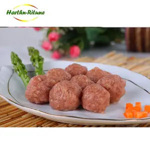 Bolas de carne de bovino, autênticas bolas de carne quente, ingredientes grelhados de especialidade