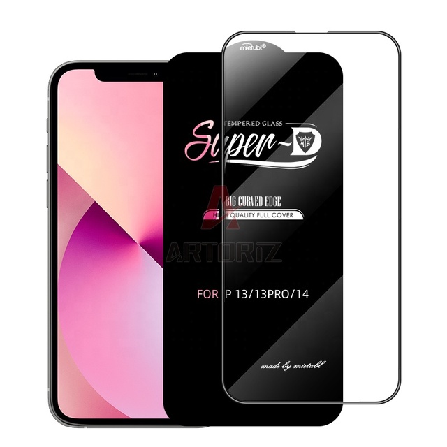 Wholesale Glass Super d Mtb 9h 2.5D  Super D Screen Protector for iphone 13 14  Pro Max Tempered Glass Screen Protector