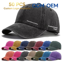 Gorras de Béisbol Vintage Desgastadas de Alta Calidad, 6 Paneles, Ajustables, para Adultos, Moda Urbana, Actividades al Aire Libre, Uso Diario