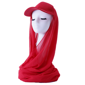 Casquettes d'été avec cape, foulard uni, hijab instantané, chapeaux, foulards enveloppants, foulards de tête, hijab musulman, casquettes de baseball pour femmes - Product Image 5