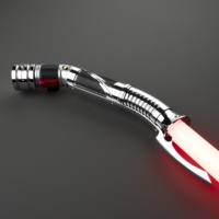 Pedang Cahaya Pixel Nexussabers Count Dooku dengan Gagang Logam, Ayunan Halus, 34 Suara, Fitur Lock Up, Blaster, Pedang LED untuk Cosplay dan Mainan