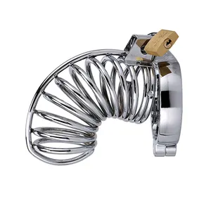 Penis Lock Hollow Chastity Cage Dick Stainless Steel Zinc Alloy Male Chastity Device Bondage Gear Sex Toys For Men Juguetes
