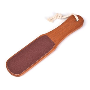 Râpe à pieds double face en bois pour pédicure, éliminateur de peaux mortes et de callosités, pour soins professionnels des pieds - Product Image 6