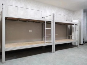 Cama Doble Metálica Moderna y Portátil que Ahorra Espacio para Dormitorios Escolares, Hoteles, Apartamentos, Casas de Alquiler, Salas de Estar y Uso Hospitalario - Product Image 6