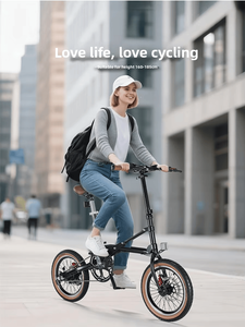 <span class=keywords><strong>Vélo</strong></span> de route pliable pour adultes, 16 pouces, <span class=keywords><strong>ultra</strong></span>-<span class=keywords><strong>léger</strong></span>, frein à disque, vitesses internes, pliage en une seconde, capacité de charge de 110 kg - Product Image 4