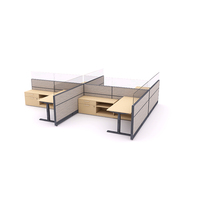 Écran de bureau modulaire en aluminium, cloison de poste de travail, séparateur écologique