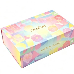 Wholesale Custom Printed <b>Magnetic</b> Foldable <b>Gift</b> <b>Box</b>, Rigid Paper <b>Box</b> with <b>Magnetic</b> Closure for Holiday Present Packaging - Product Image 1