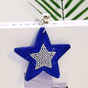 <span class=keywords><strong>Porte</strong></span>-clés classique incrusté d'étoiles à cinq branches du fabricant d'origine, pendentif de sac pour <span class=keywords><strong>femme</strong></span>, pour voiture - Product Image 1