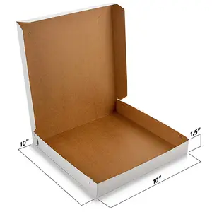 Boîte à Pizza en carton revêtu d'argile «Extra fin» avec serrure blanche, fabricants italiens