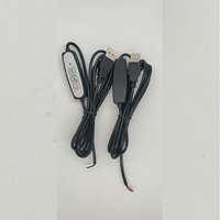 Lampes à led alimentation électrique, variateur de lumière, Type C rotatif, câble interrupteur