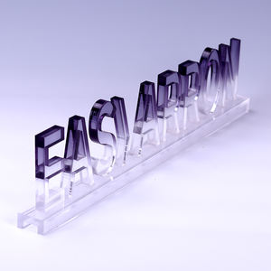 Enseigne de table autoportante personnalisée avec écran LED et <span class=keywords><strong>lettres</strong></span> en acrylique pour publicité de logo - Product Image 5