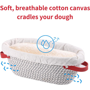 Luxury Household <b>Bread</b> Fermentation <b>Basket</b>-Eco-Friendly Woven Storage <b>Basket</b> for Dough European-Style Blue Mold - Product Image 4