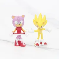 Figurines PVC Model Boneka 4-6cm untuk Koleksi Anak-anak & Penggemar, Set Action Figure 12 Model Karakter Anime Koleksi