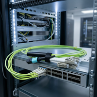 Cordon de brassage optique YTOPTO MPO de niveau A MOP-LC SM/multimode avec longueur personnalisée pour application 10 Gbit/s