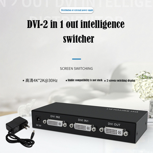 Conmutador <span class=keywords><strong>Dvi</strong></span> 2 en 1 Salida 2x12 <span class=keywords><strong>Puerto</strong></span> Frecuencia compartida 4K 1080p Conmutación automática con control remoto - Product Image 2