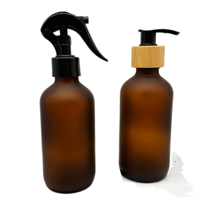 500ml Nâu Boston chai thủy tinh với nút nhựa Make-up phun nước vườn phun chai vít nắp Ống nhỏ giọt niêm phong loại - Product Image 2