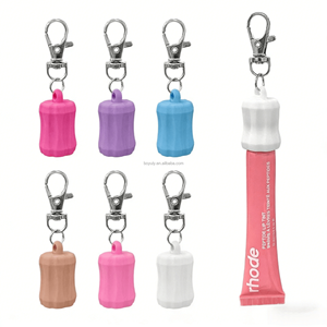 Portachiavi per Lucidalabbra con Cappuccio in Silicone Portatile, Porta Gloss per Portafoglio, Chiavi e <span class=keywords><strong>Zaino</strong></span> - Product Image 1