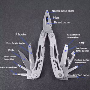 Outil multifonction de survie en acier inoxydable antichoc - Fiable pour les réparations en déplacement, le camping et les aventures en plein air - Product Image 4